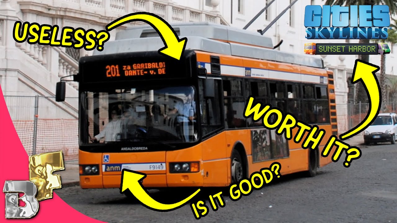 Cities Skylines TrolleyBus Tutorial Bluecoconut Family